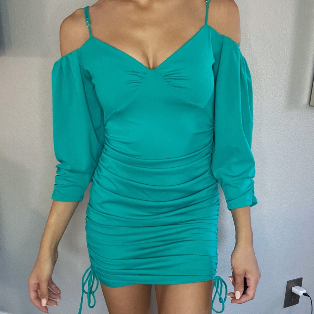 Women's Torquise Short Dress